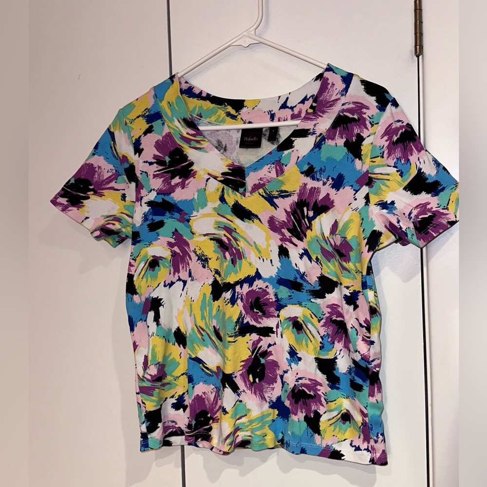 Rafaella Floral Multicolor Women's Top. Size M